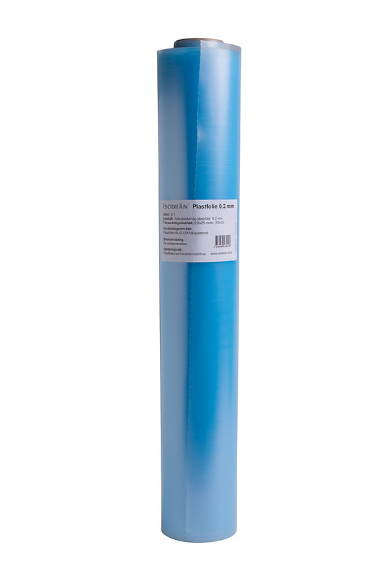 ISODRÄN PLASTFOLIE 15 M2/RLE TJ=0,2 MM 0,60x25 M