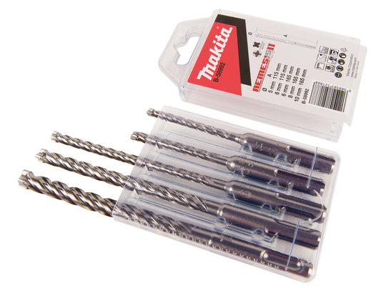 Makita Borrset 5 delar för SDS-PLUS, Nemesis 2 B-58992