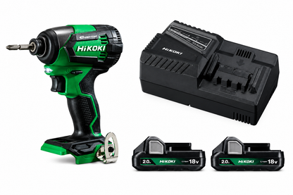 HiKOKI WH18DD Slagskruvdragare 18V (2x2,0Ah) och laddare